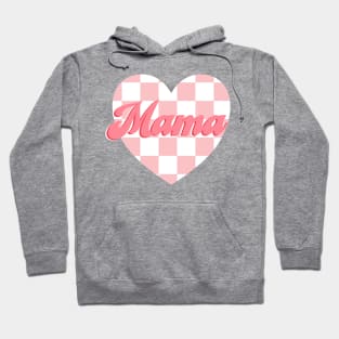 Checkered Mama Heart Hoodie